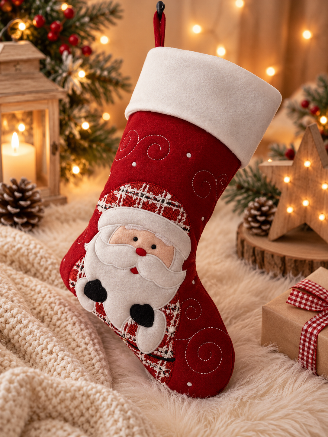 Chaussette de Noël papa Noël