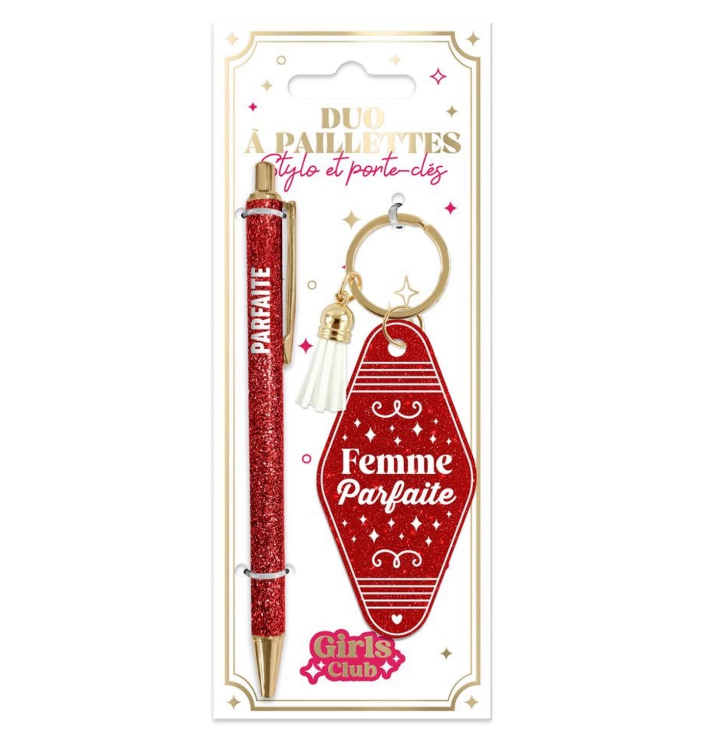 Stylo & Porte-clés « Femme parfaite »