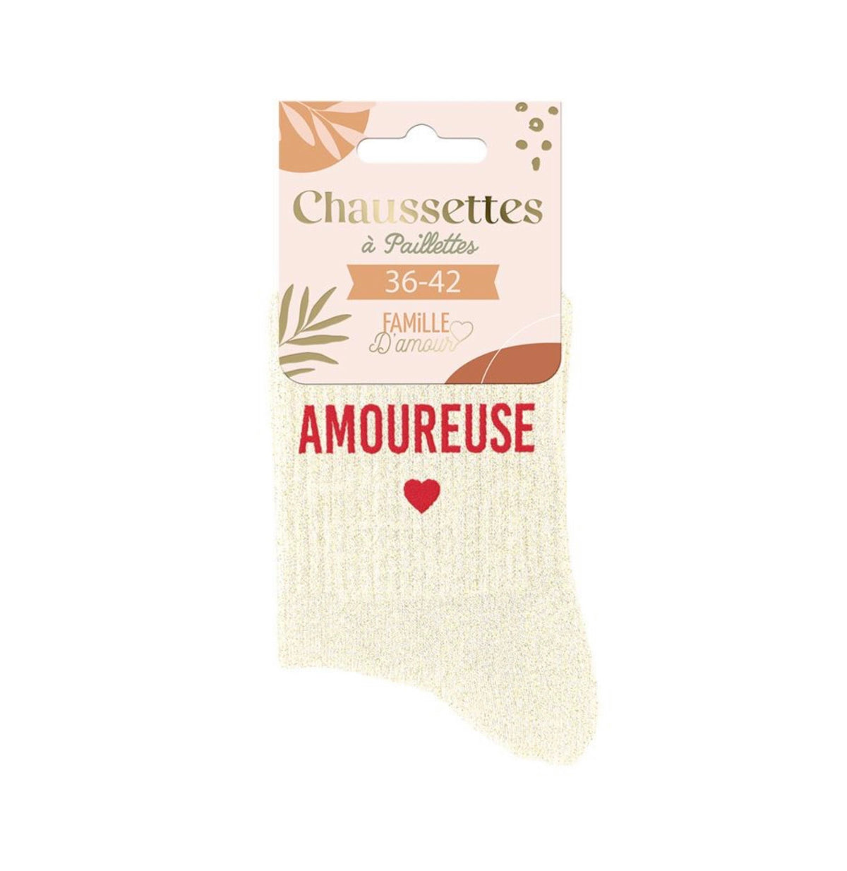 Chaussettes Pailletées « Amoureuse »