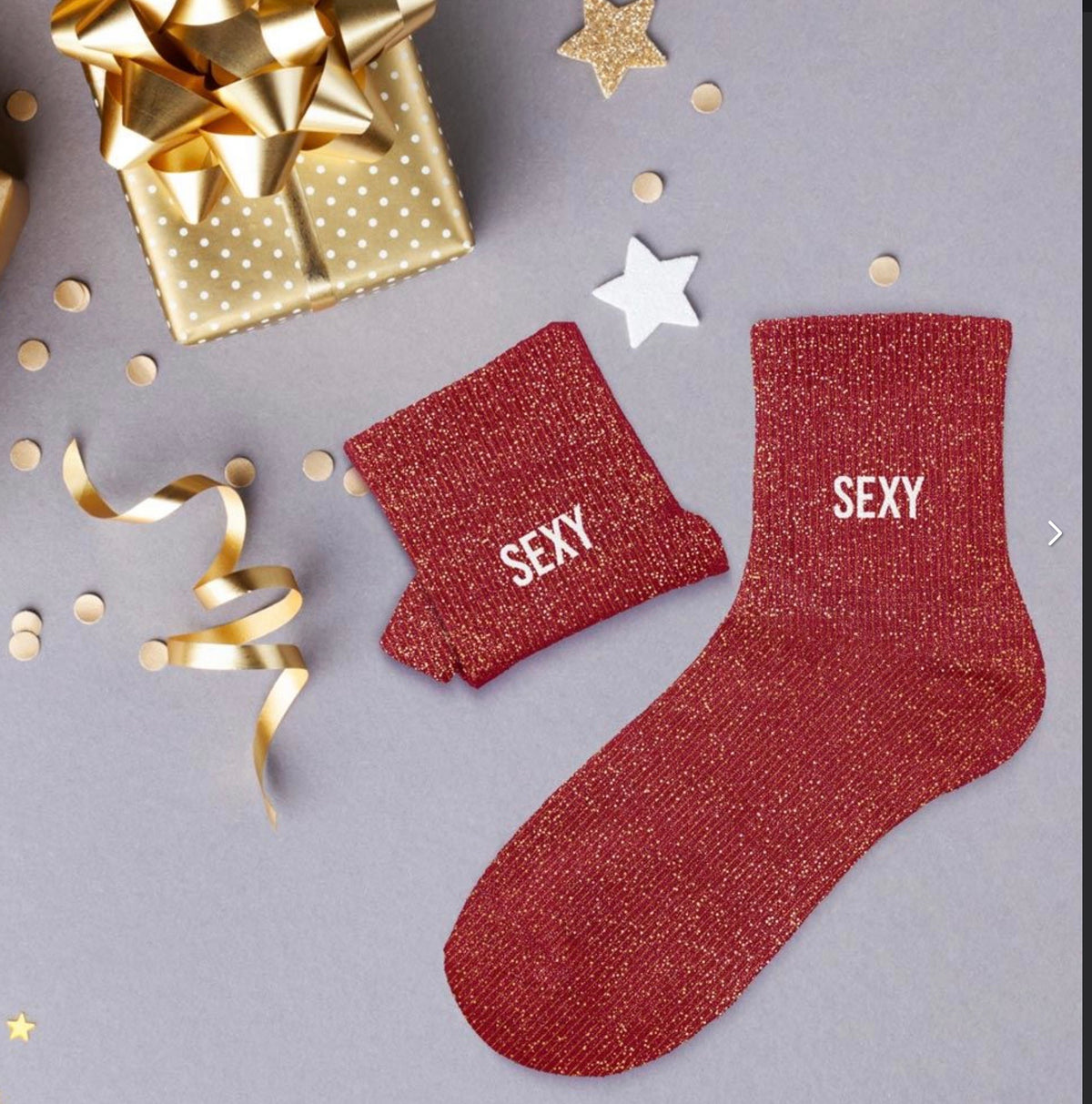 Chaussettes pailletées « Sexy »