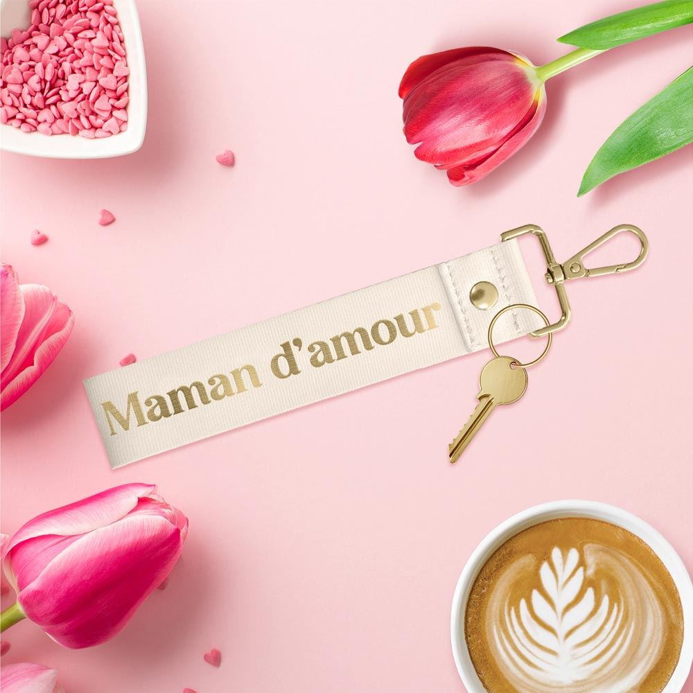 Porte Clés Laniere Maman D Amour