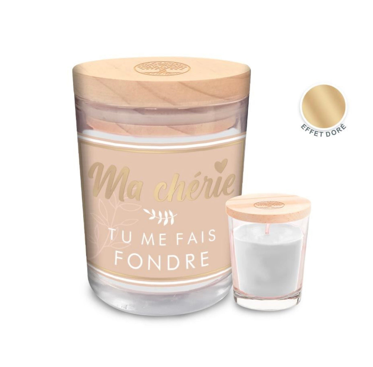 Bougie « Ma chérie tu me fais fondre »