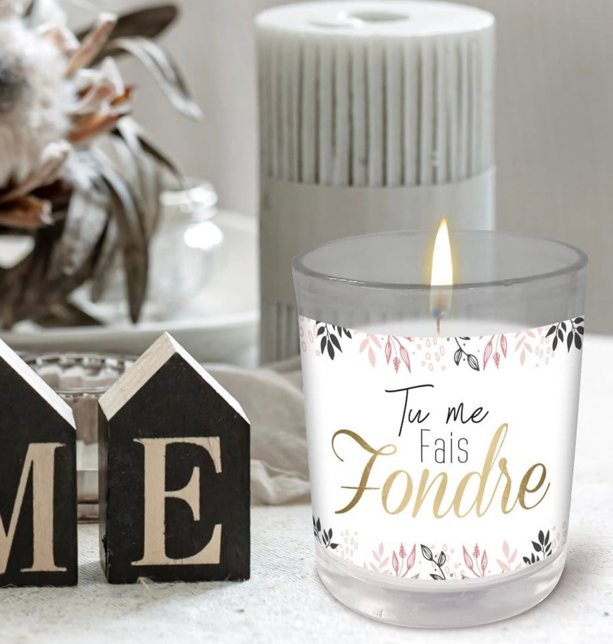 Bougie «Tu me fais fondre»