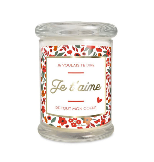 Bougie « Je t’aime »