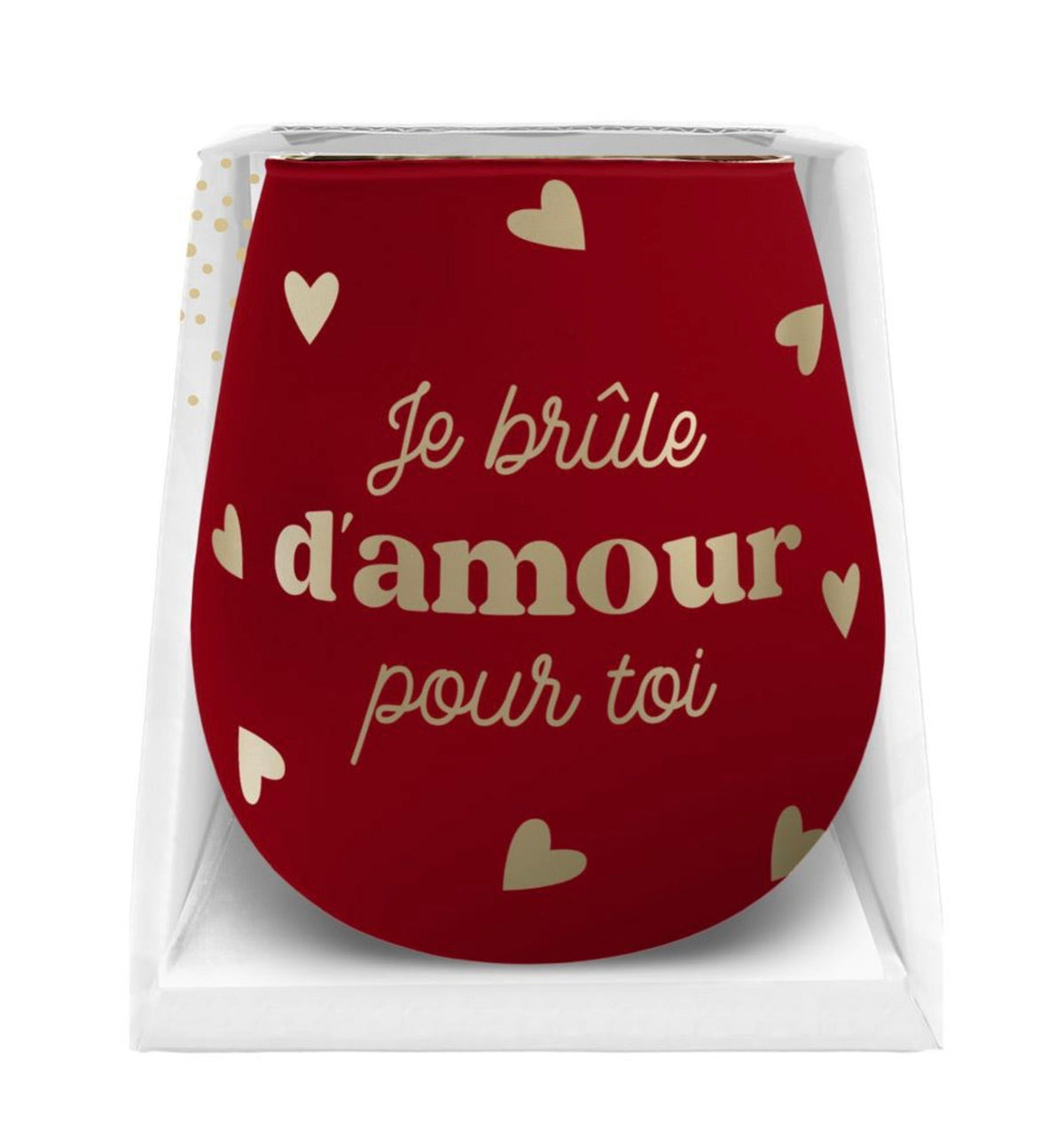 Photophore « Je brûle d’amour pour toi »