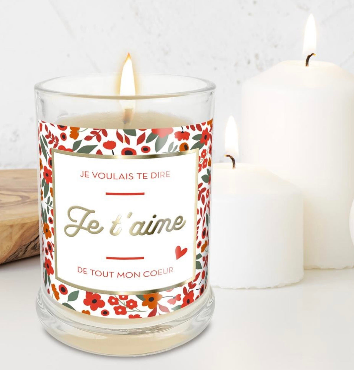 Bougie « Je t’aime »