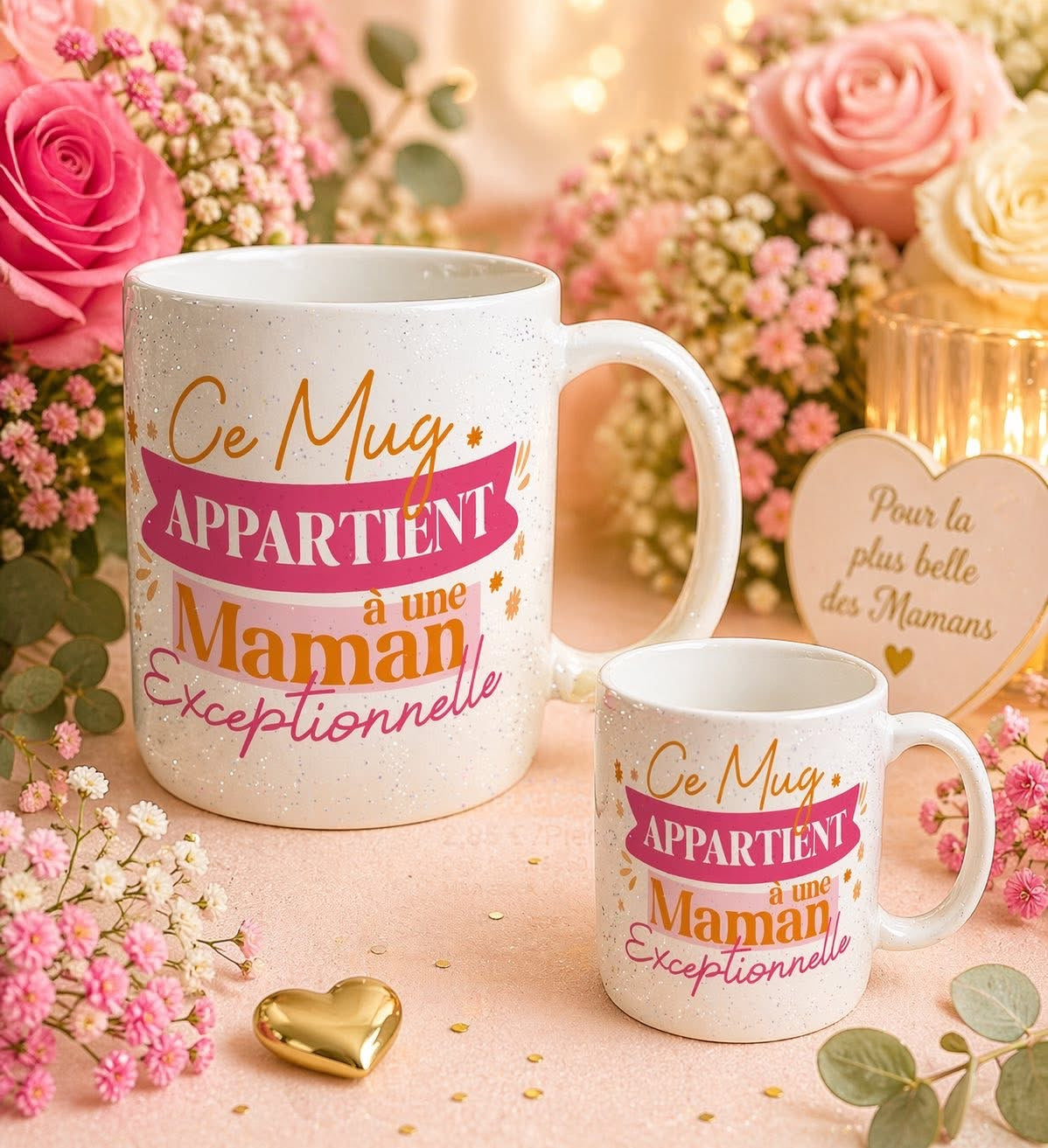Tasse « Ce mug appartient à une maman exceptionnelle »