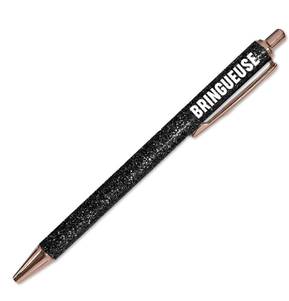 Stylo à paillettes « Bringueuse »