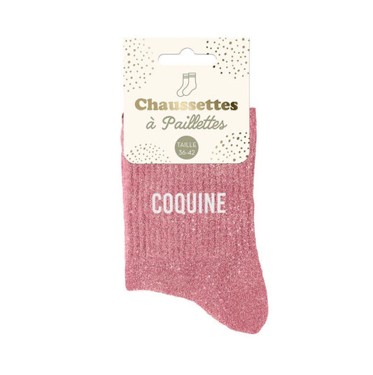 Chaussettes Pailletées « Coquine »