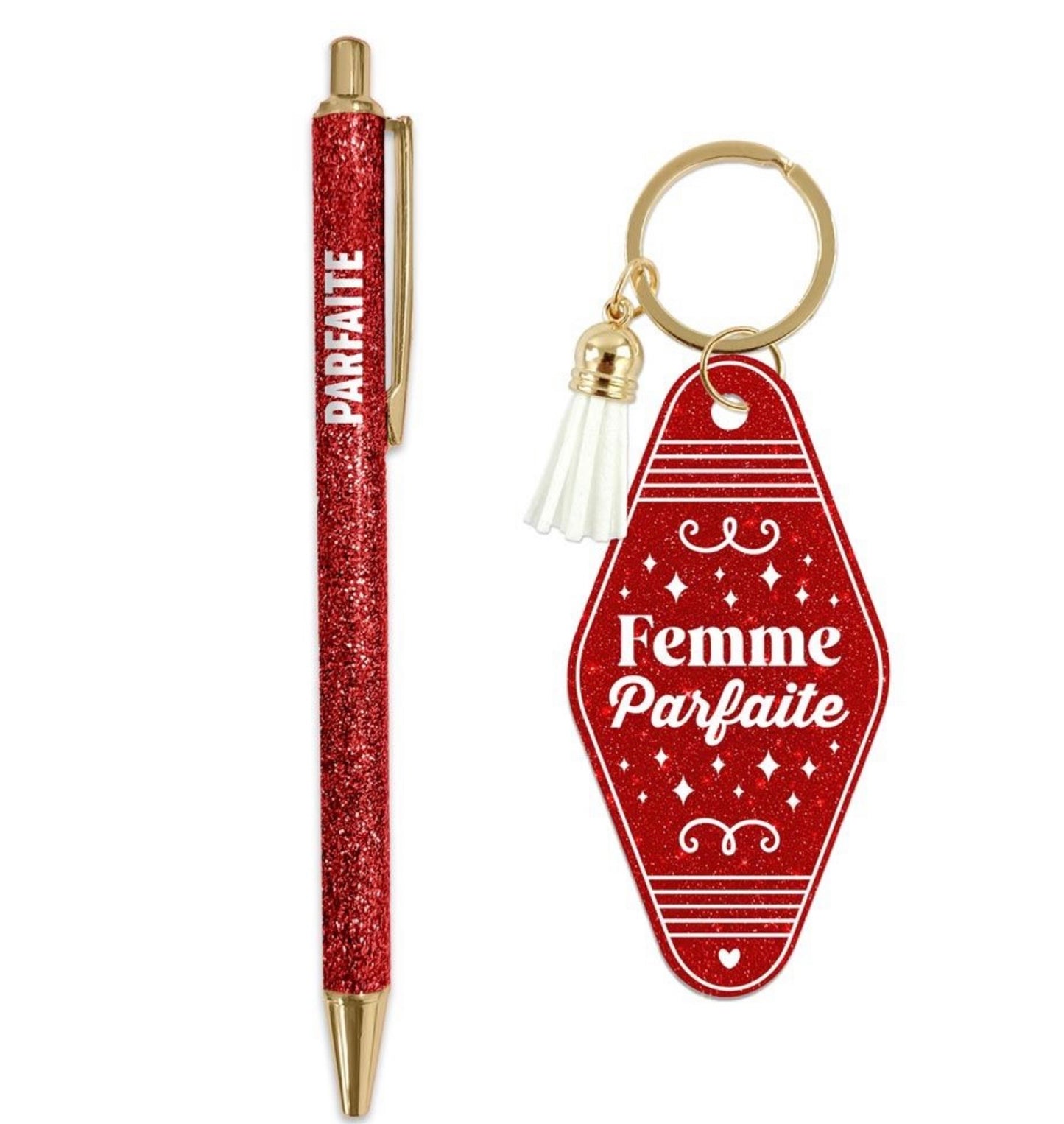 Stylo & Porte-clés « Femme parfaite »