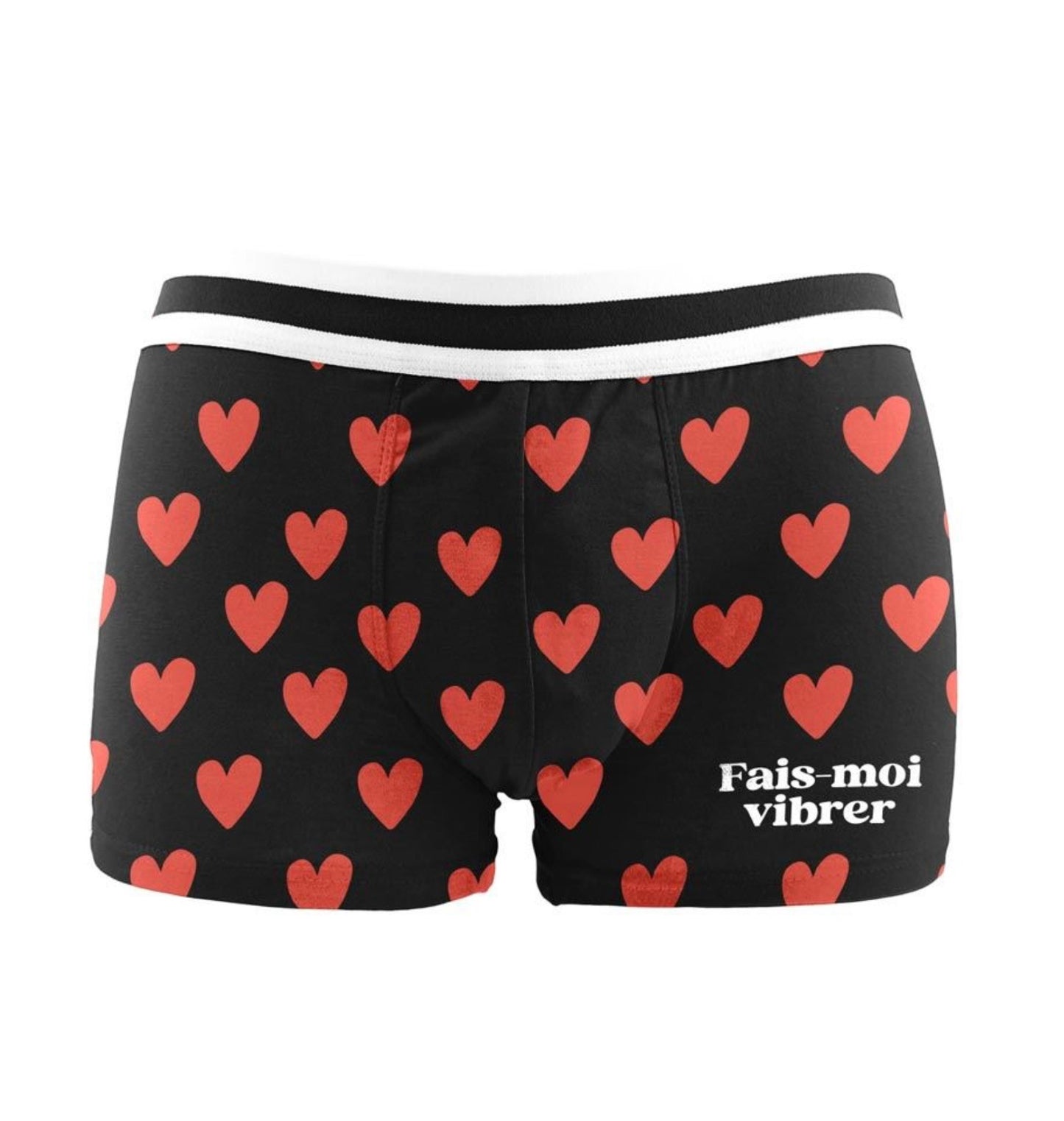 Boxer motifs cœur « Fais-moi vibrer »
