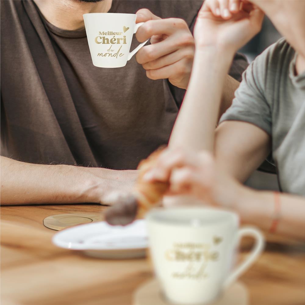 Coffret duo tasses + sous-tasses